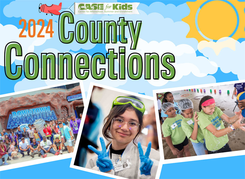 This is a graphic centerpiece for the 2024 County Connections Youth Summer Initiative